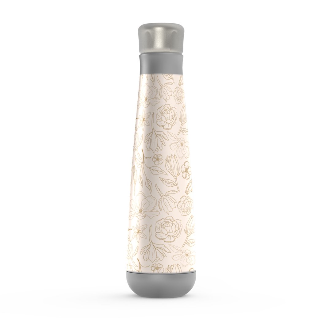 Gold Magnolia 16oz. Peristyle Stainless Steel Water BottleHome & GardenMind. Body. Soul.