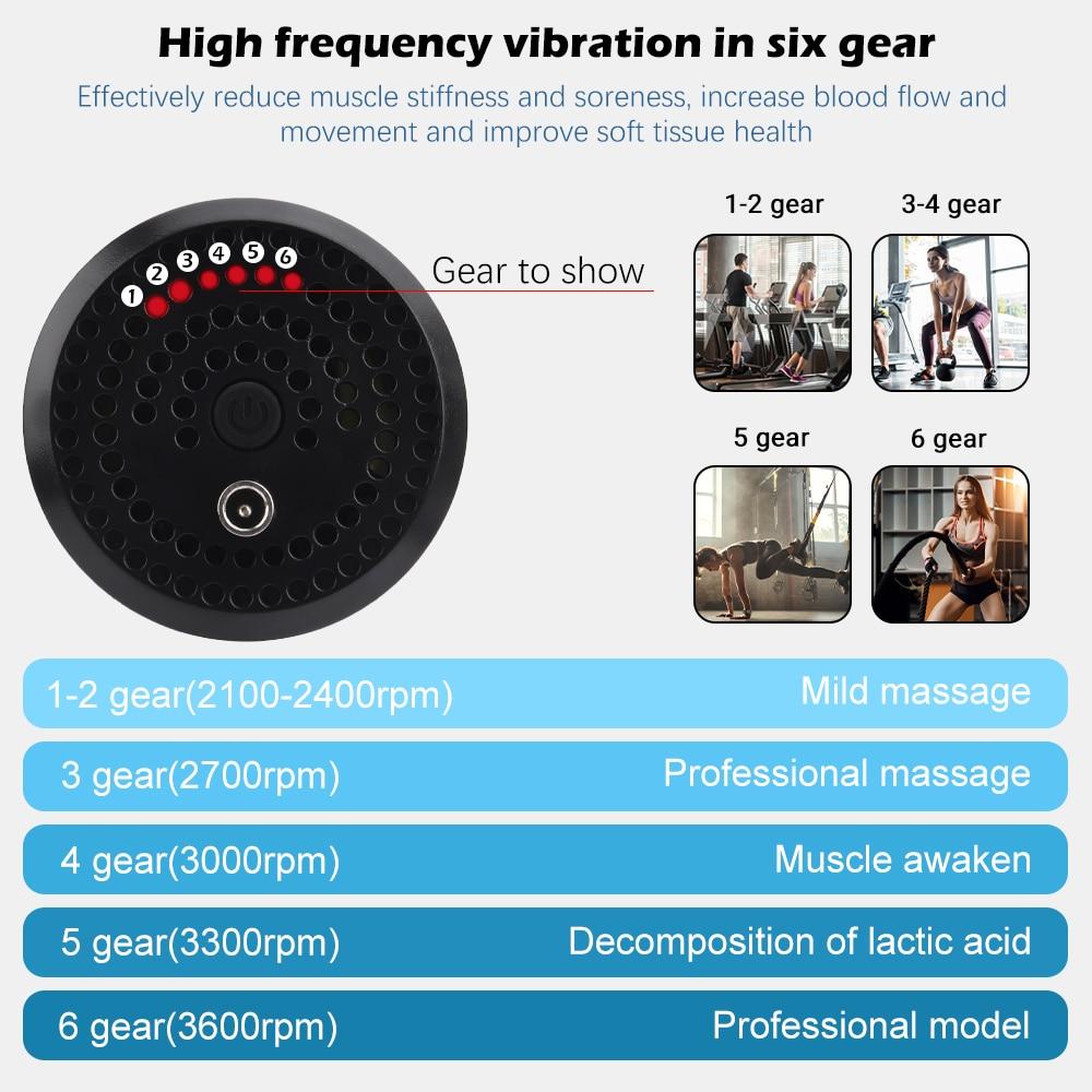 High Quality Rechargeable 6-Speed Handheld Massager - Handheld Massager - Rechargeable Massager - Muscle Recovery - Workout Recovery