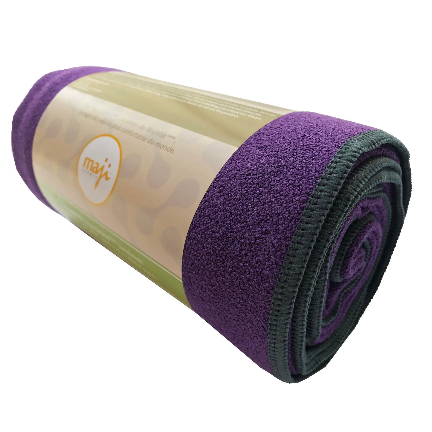 Yoga Towel - Maji Sports - Skidless Terry Premium Microfiber Yoga Towel - Purple