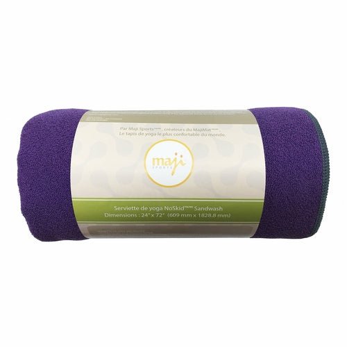 Yoga Towel - Maji Sports - Skidless Terry Premium Microfiber Yoga Towel - Purple