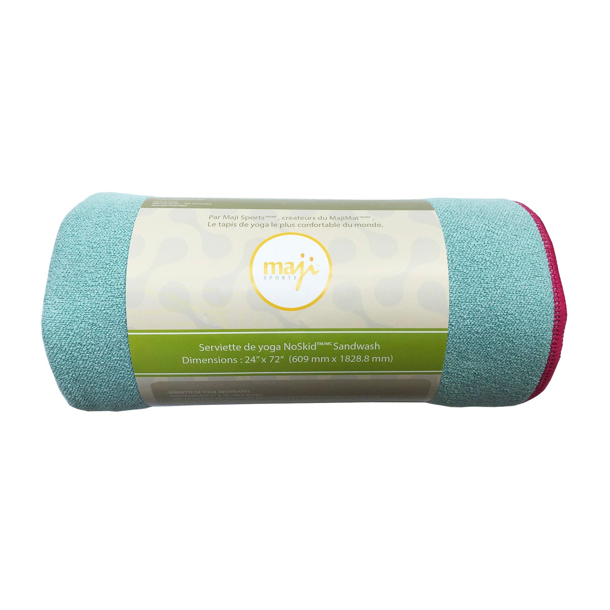 Yoga Towel - Maji Sports - Skidless Terry Premium Microfiber Yoga Towel - Light Blue