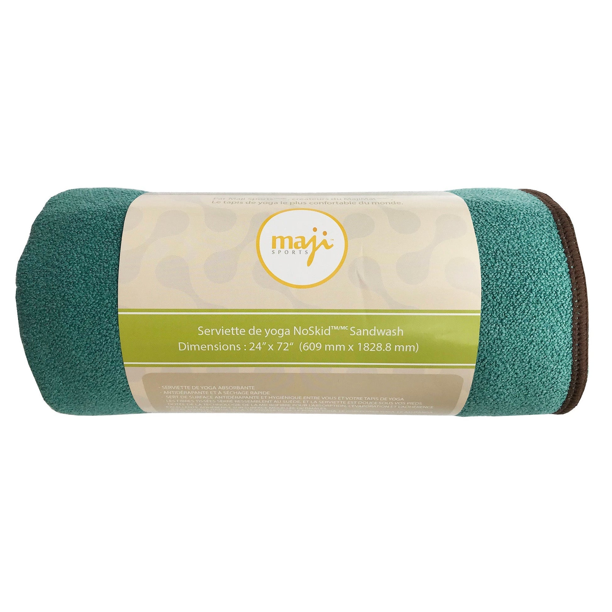 Yoga Towel - Maji Sports - Skidless Terry Premium Microfiber Yoga Towel - Green