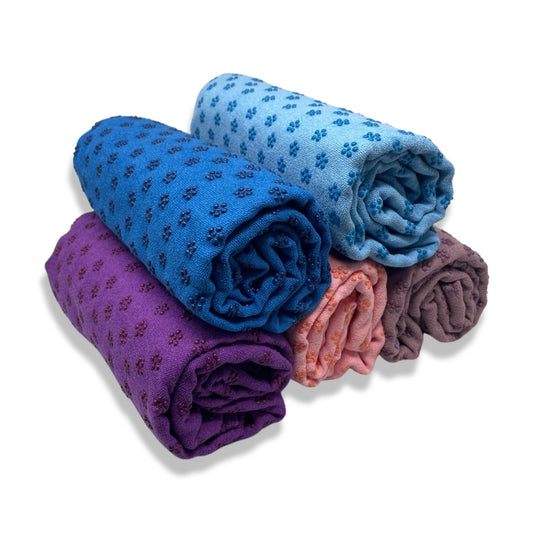 Hotyoga - Premium Absorption Anti Skid Hot Yoga Towel - 5 colors rolled up - Jupiter Gear