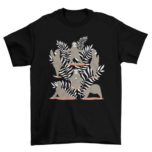 Adorable Sloth Yoga Comfort Tee - T-ShirtT-shirtsMind. Body. Soul.